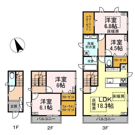 ミラ・アルーアの物件間取画像