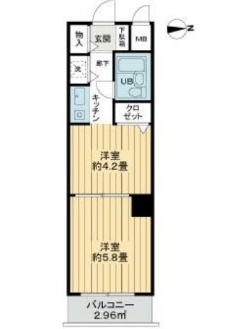 ライオンズマンション田端第２の物件間取画像