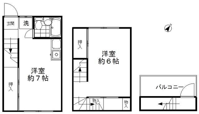 南千住１丁目貸家の物件間取画像