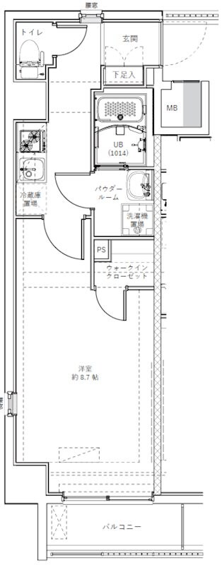 GENOVIA森下IIの物件間取画像