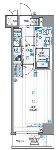 パティーナ住吉の物件間取画像