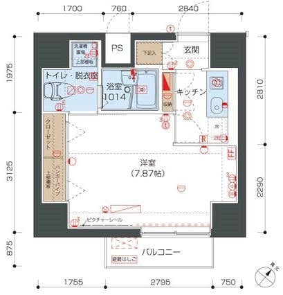 リヴシティ向島の物件間取画像