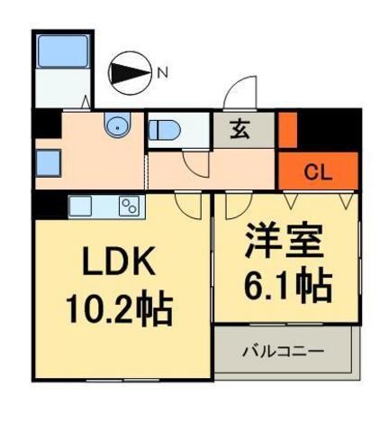 アウラ新御徒町の物件間取画像