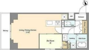 オーキッドレジデンス上野稲荷町の物件間取画像