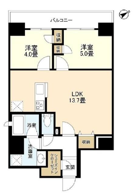 リバーレ浅草駒形の物件間取画像