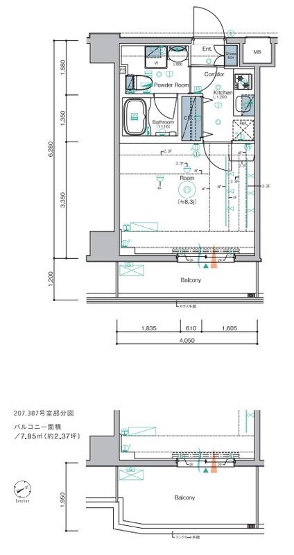 ＳＹＮＥＸ　ＫＡＭＥＩＤＯの物件間取画像