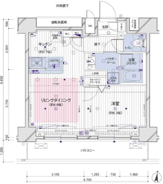 メインステージ両国駅前の物件間取画像