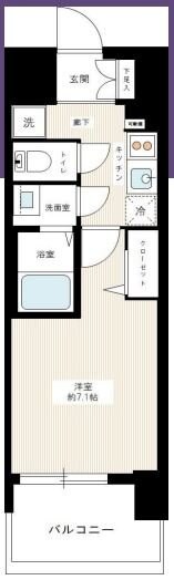 プレサンスジェネ浅草ＷＥＳＴの物件間取画像