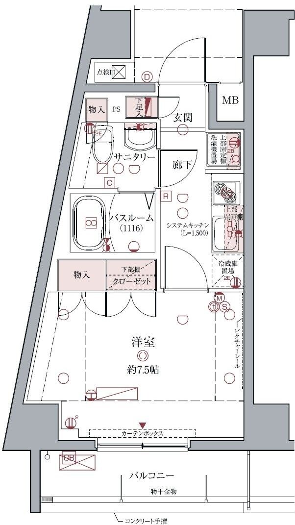 クレヴィスタ亀戸IIの物件間取画像