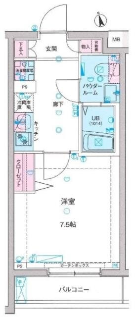 ＧＥＮＯＶＩＡ亀戸水神　ｓｋｙｇａｒｄｅｎの物件間取画像