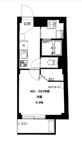 ｂ‘ＣＡＳＡ　Ｈｉｋｉｆｕｎｅの物件間取画像