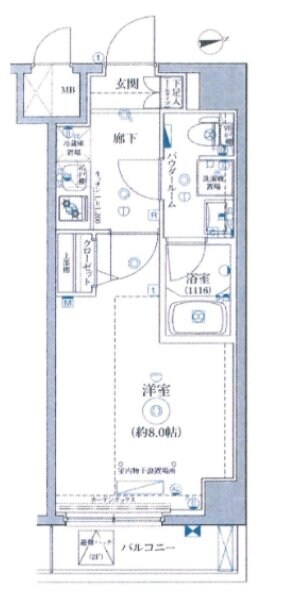 パティーナ住吉DUOの物件間取画像