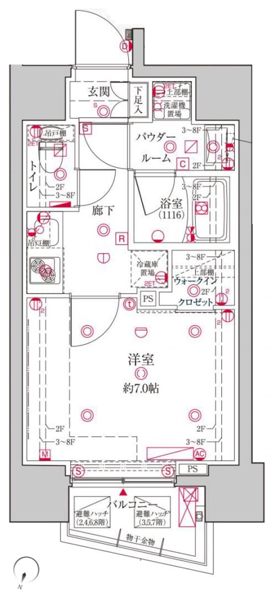 クレイシア文京本郷の物件間取画像