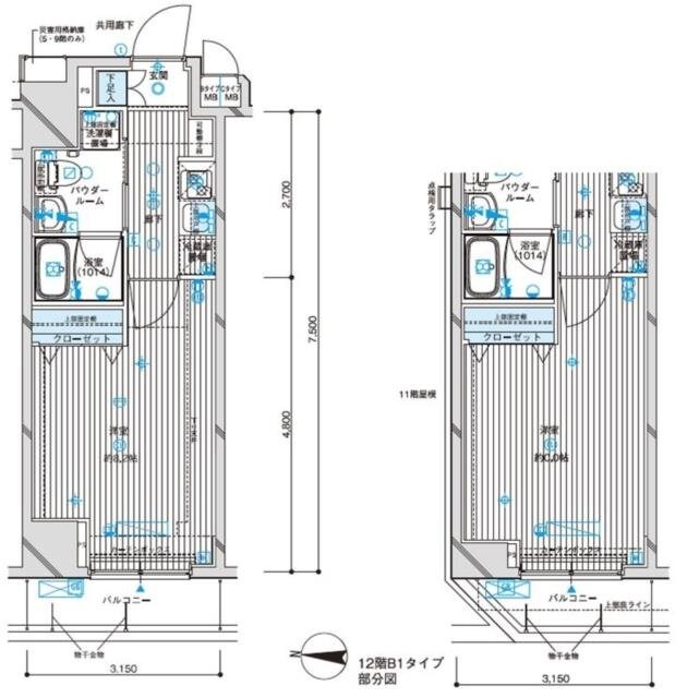 メインステージ亀戸ＩＶの物件間取画像