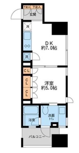 プロスペクトＫＡＬＯＮ三ノ輪の物件間取画像