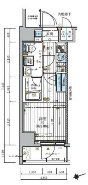 メインステージ北千住IVの物件間取画像