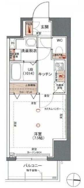 ライジングプレイス浅草ＮＯＲＴＨの物件間取画像