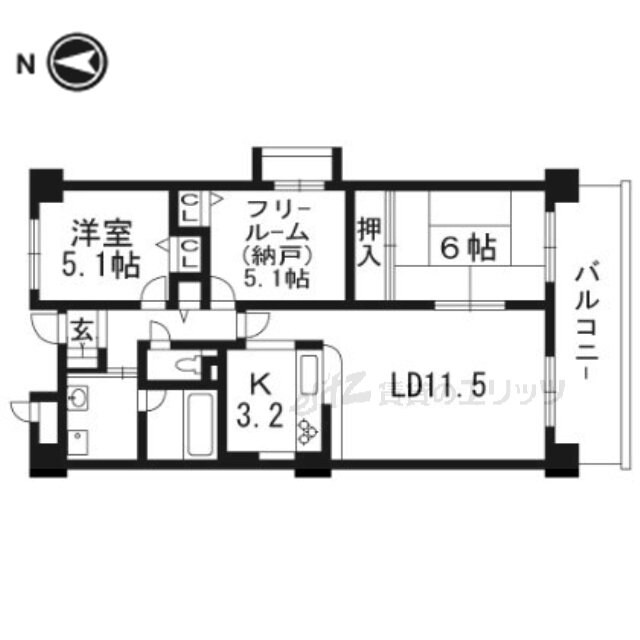 カムフォーラIIの物件間取画像