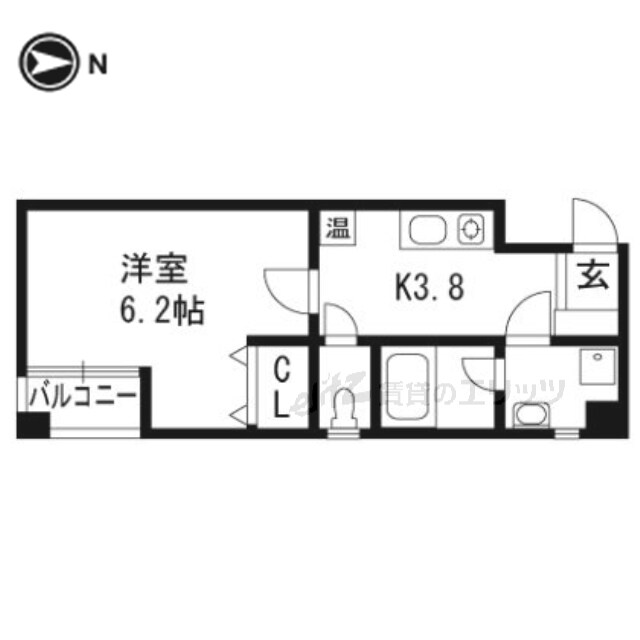 グランディールKAMITANABEの物件間取画像