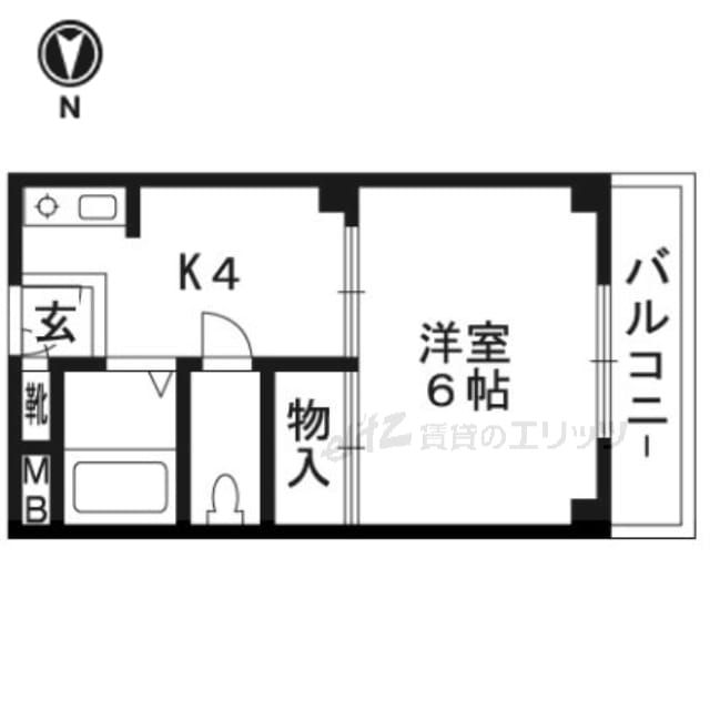 ルーチェ南安威の物件間取画像