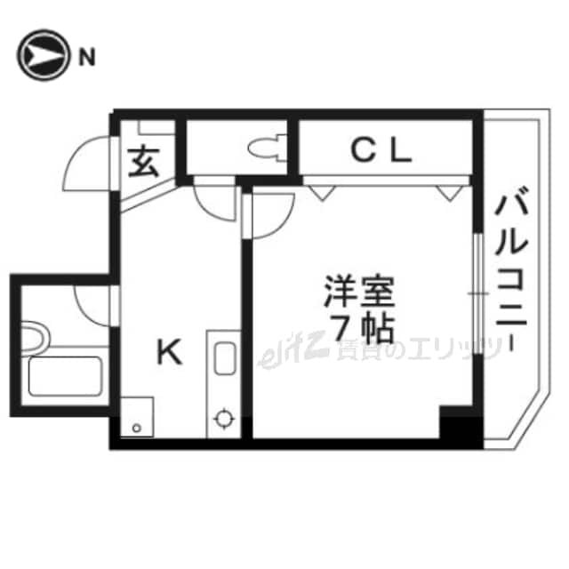 シティハイツ高槻の物件間取画像