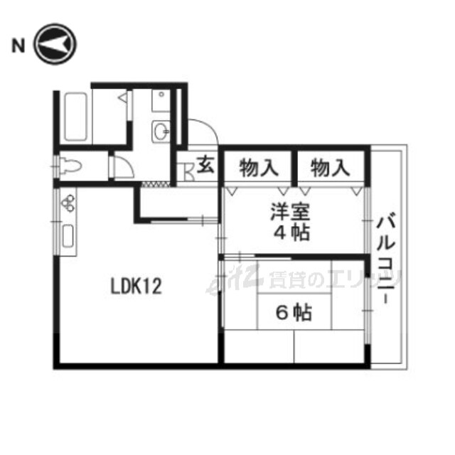 松友第6マンションの物件間取画像