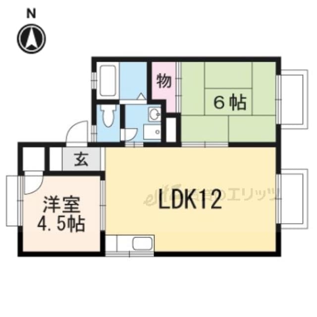 髙井ハイツＣ棟の物件間取画像