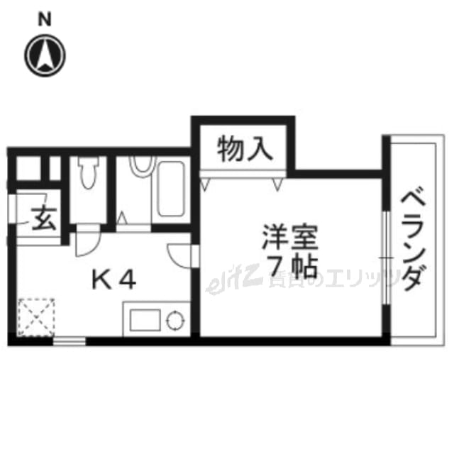 中村１０番館の物件間取画像