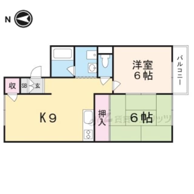 第七摂津グリーンハイツの物件間取画像