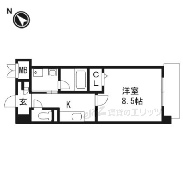 リラクシア千里の物件間取画像