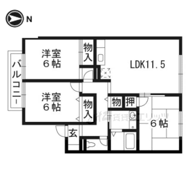 エーデルハイムの物件間取画像