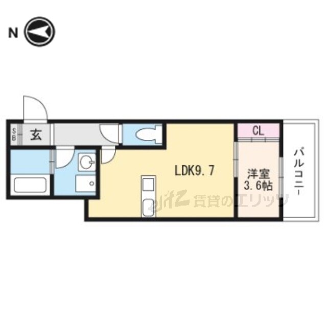 パロス茨木中穂積の物件間取画像