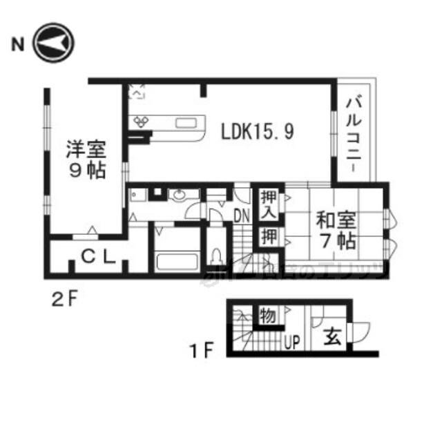 エストリヴィエールの物件間取画像