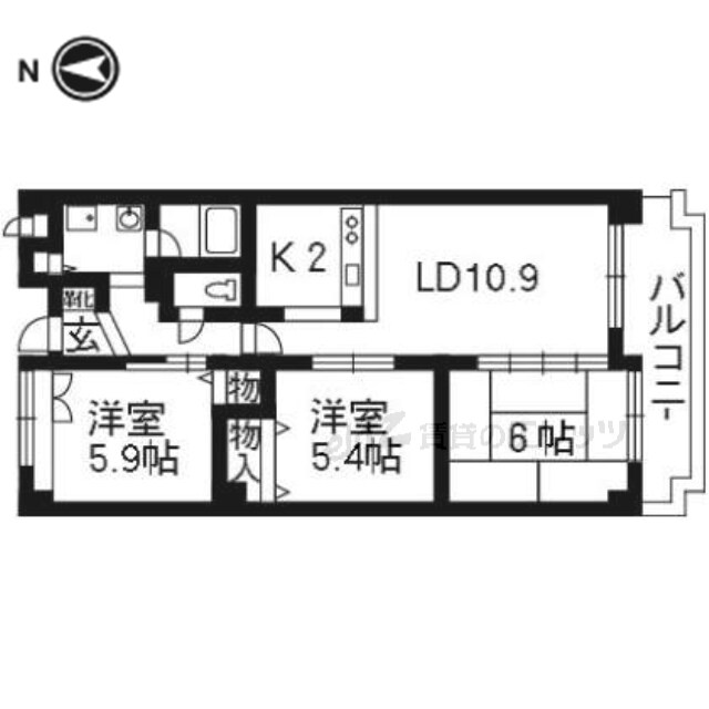 ヴァーサ21の物件間取画像