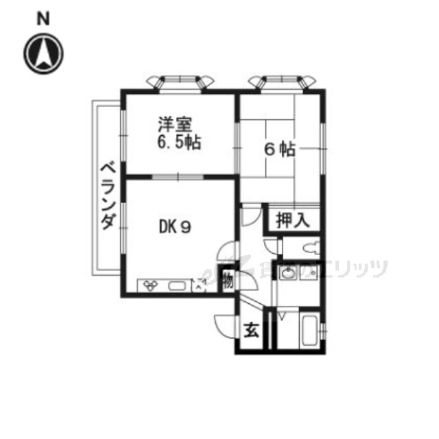 シャトーノーブルＢの物件間取画像