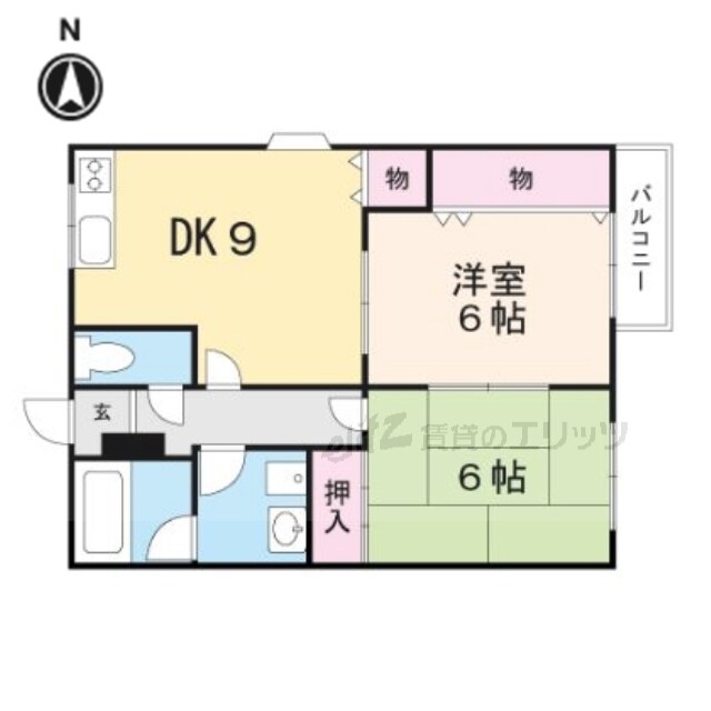 第２グロワール久住の物件間取画像