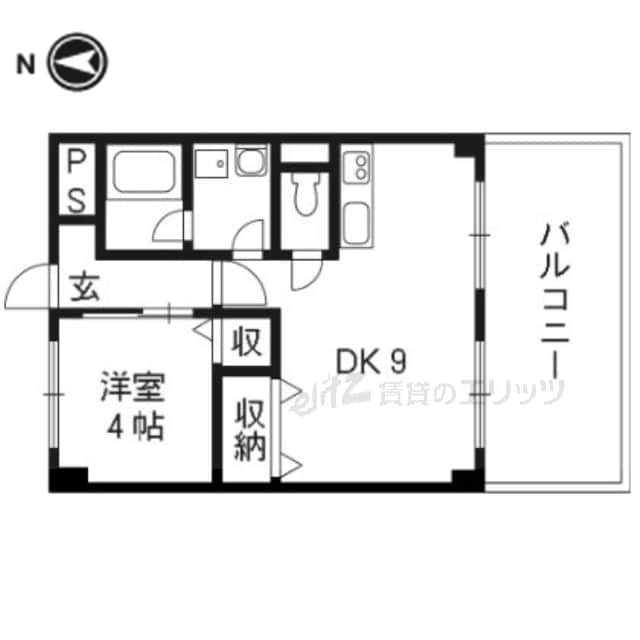 長谷マンションの物件間取画像