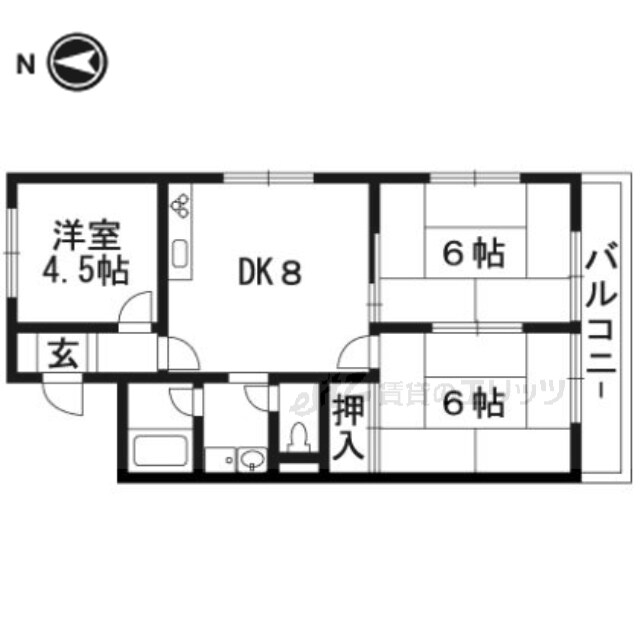 フローレ長谷川の物件間取画像