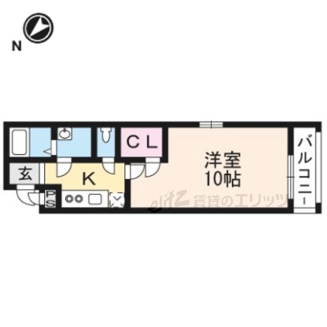 フジパレス吹田ウエストIII番館の物件間取画像