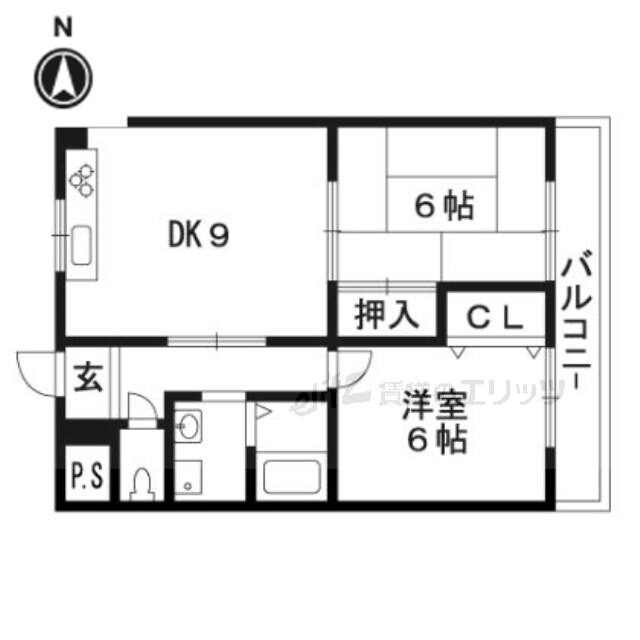 ブリーザ秋月の物件間取画像