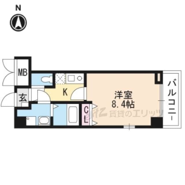 オーク南茨木の物件間取画像