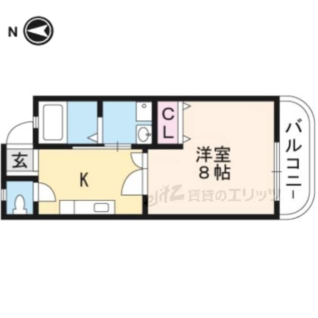 モンフルール竹橋の物件間取画像