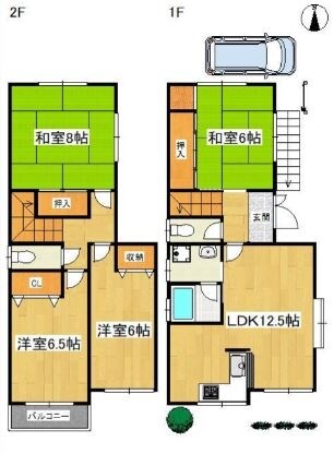 日吉台鎌谷邸の物件間取画像