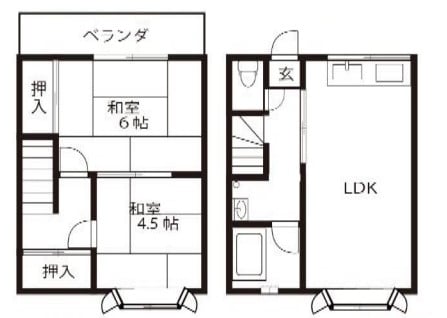 サニーハイツ吉川の物件間取画像