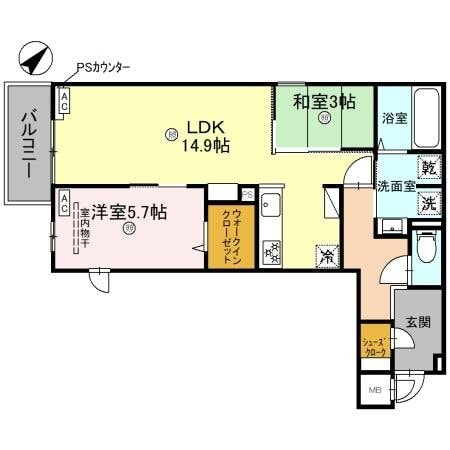 クラシスト清和園町の物件間取画像