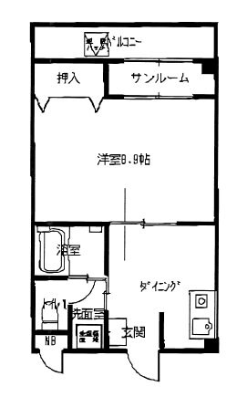 ETOILE11Aの物件間取画像