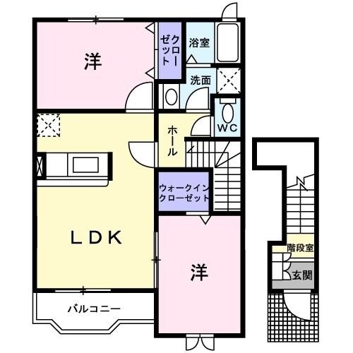 ヴィラ桂の物件間取画像