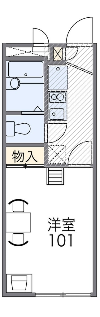 レオパレスＩ．Ｓ．千里丘の物件間取画像