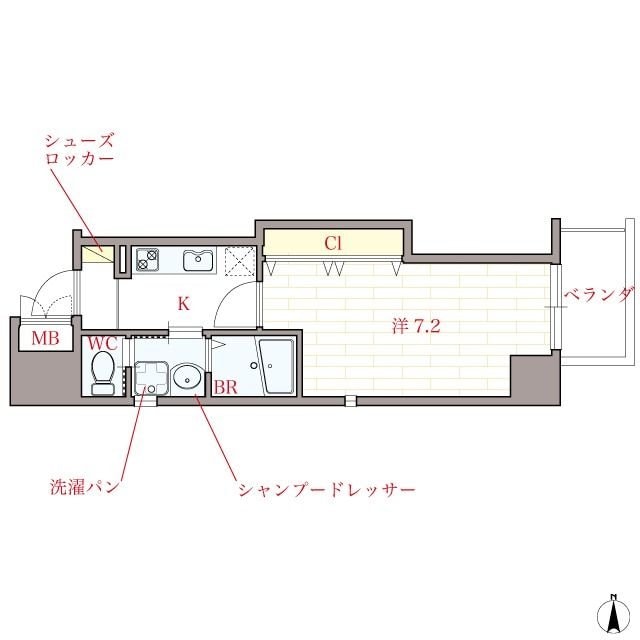 オリエンタル江坂の物件間取画像