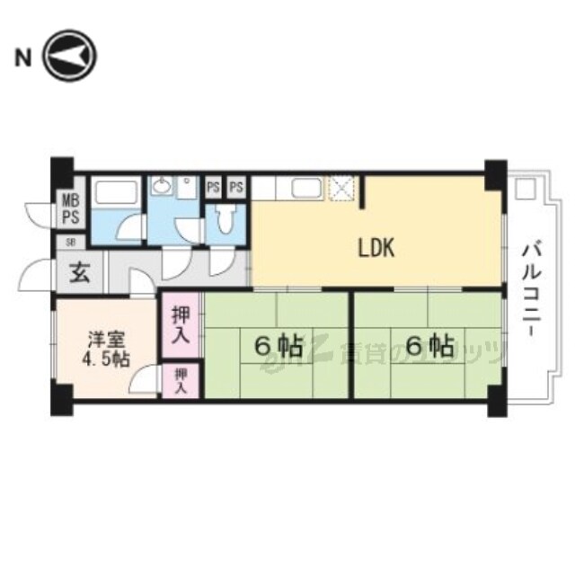 シャンティ高槻の物件間取画像